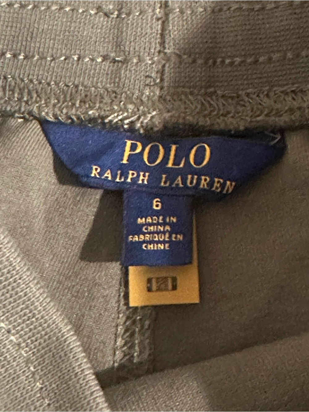 Polo Ralph Lauren Gray Top - Size 6
